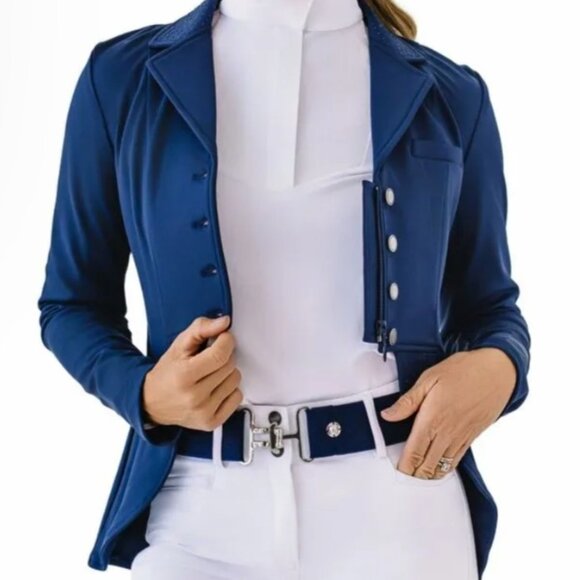 Ovation Other - Short DRESSAGE COAT in NAVY BLUE by OVATION NEW with Tags Sizes 4-16